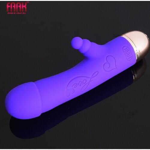 FAAK silicone wand vibrator clit stimulate prostate massage s-spot sex toys for men anal dildo female masturbate waterproof