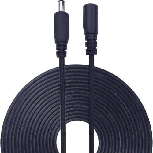 DC 12v Extension Cable 2.1*5.5mm 1m 2m 3m 5m 10m White Black Male To Female Power Plug Extend Wire For CCTV Camera LED Strip
