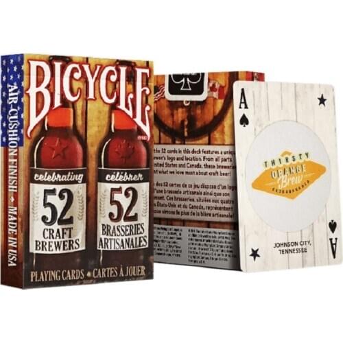 Bicycle Craft Beer V2 Playing Cards Breweries Deck USPCC Collectable Poker Magic Card Games Magic Tricks Props
