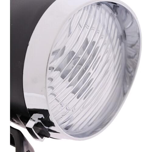 3LED Retro Vintage Bicycle Front Light Headlight Safety Warning Night Light Bike Decoration Flashlight Lamp