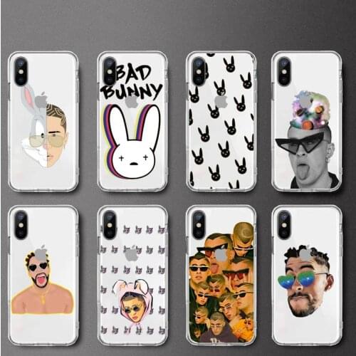 Yo Perreo Sola Bad Bunny Phone Case Transparent for iPhone 6 7 8 11 12 s mini pro X XS XR MAX Plus
