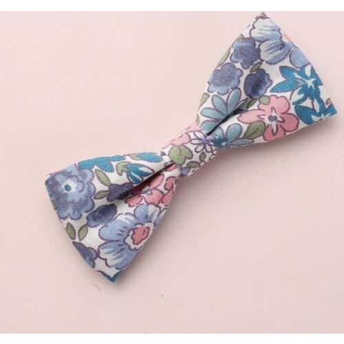 1pcs Spring Summer Cotton Bows Girls Hair Clips One Size Fit Most Baby Girls Flowers Fabric Hairpins Kids Children Hair Wears