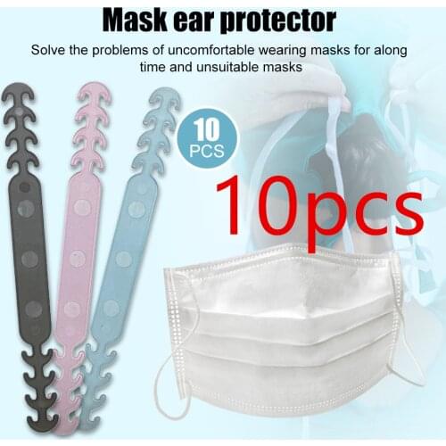 10pcs attache masque derrière tête Adjustable Non-slip Mask Hooks Extension buckle sujeta mascarillas Reusable Mask Holder