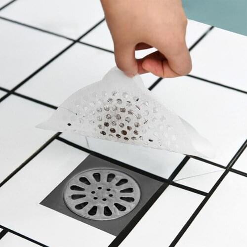 10Pcs Filter Paper Disposable Eco-friendly Waterproof Shower Drain Hair Catcher for Bathtubs Sewer filter