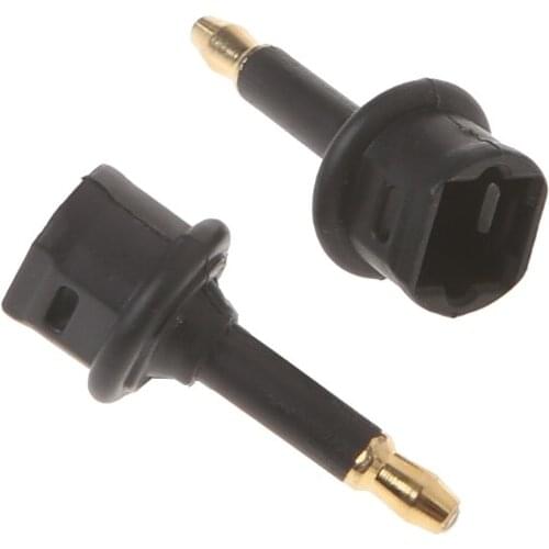 2 Pcs Toslink Female To 3.5mm Male Mini Plug Digital Optical Adapter Converter