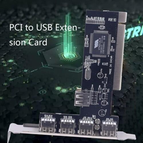 4 Ports PCI-E to USB 2.0 HUB PCI Express Expansion Card Adapter Converter USB2.0 New Free Drive 5