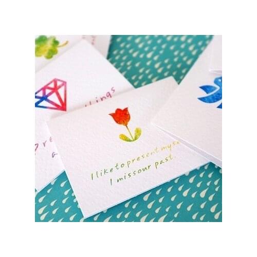 5pcs 9 exquisite cute colorful mini Mothers Day greeting card birthday wishes Valentines Day card
