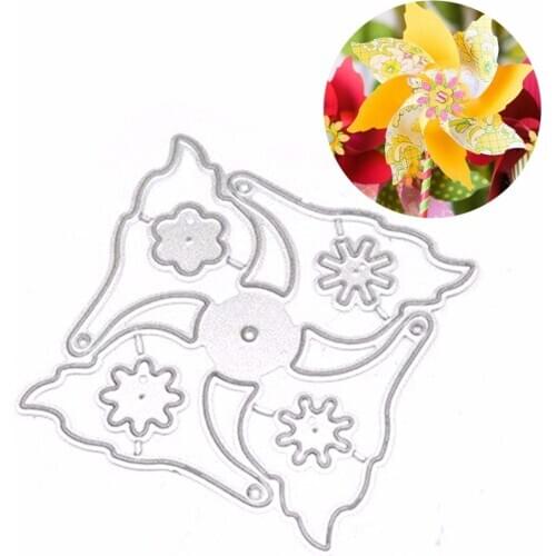 56*56 mm New Windmill Metal Cutting Dies Stencils DIY Scrapbooking Card Album Decoration