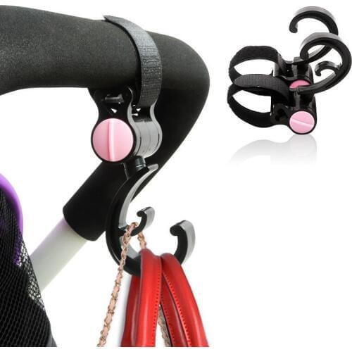 6pcs/lot Baby Hanger Baby Bag Stroller Hooks Pram Rotate 360 Degree Cart Hook Accessories Buggy Hanging Hooks
