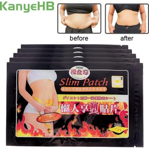 70pcs/7bags Slimming Navel Stick Slim Patch Weight Loss Burning Fat Patch Fat Burning Chinese Herbal Medical Plaster A246