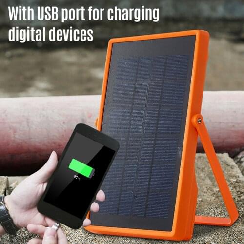 Emergency Light Solar Power Rechargeable USB Camping Lantern Work Light Portable Outdoor Camping Lights Flashlight 3 Brightness