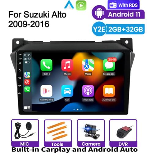 Android For Suzuki Alto 2009-2016 Car Stereo Radio Gps Have BT function Player Split Screen two USB ports external carplay RDS
