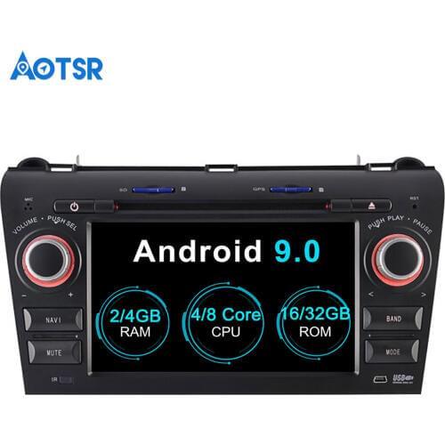 Aotsr Android 9.0 GPS navigation Car DVD Player For Mazda 3 2003-2009 multimedia car radio recorder 2 DIN 4GB+32GB 2GB+16GB