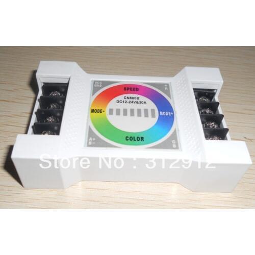 Dmx constant voltage decoder with touch panel,DC12-24V input,10A*3channel PWM output