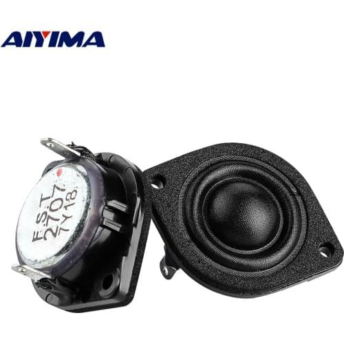 AIYIMA 1 Inch 4 ohm 18W Tweeter Audio Speaker Unit HIFI Neodymium Dome Silk Film Car Treble Loudspeaker High Pitch Horn 2PCS