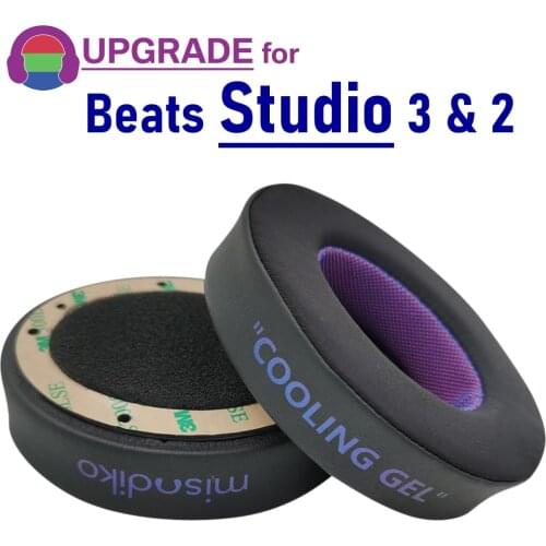 Misodiko [Upgraded Cooling Gel] Replacement Cushions Ear Pads for Beats Studio 3, Studio 2.0 Over Ear Headphones, Repair Earpads