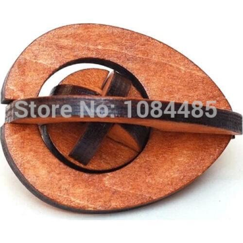 IQ Wooden Brain Teaser Puzzle for Adults and Kids Size 7*6*6CM