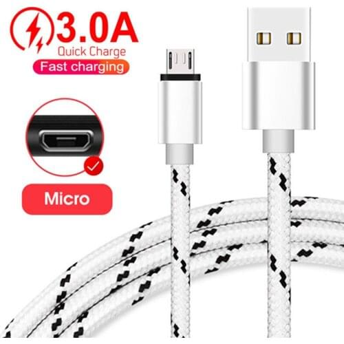 Micro USB data Cable For Xiaomi Redmi note 5 Meizu M3 Huawei Honor 6a 7 7a 8x 9s 9a 9c mobile Phone Charger Quick Charge cables