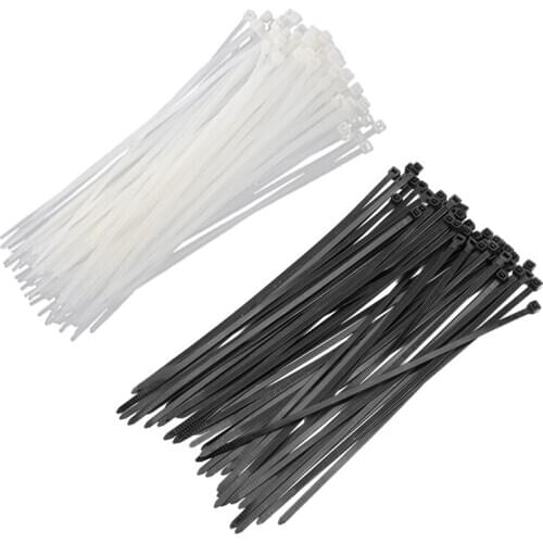 Cable Ties Wraps / Zip Ties, Black 100pcs 400mmX5mm CNIM Hot