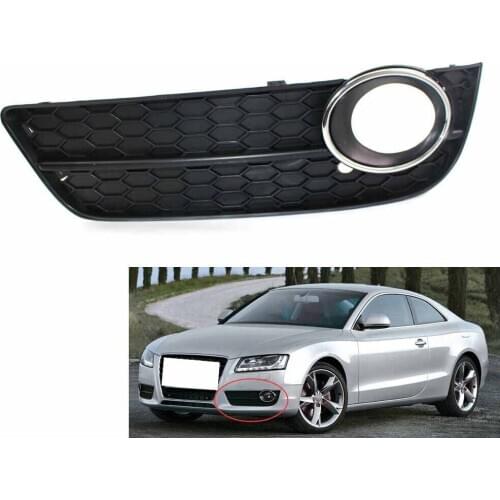 Left Side Front Lower Bumper Fog Light Grille Honeycomb Fit for Audi A5 08-11 COUPE/SPORTBACK Grilles