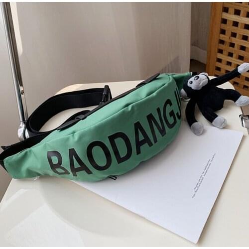 2021 Fashion Unisex Banana Waist Bags Waterproof Outdoor Messenger Bags Men Chest Pack Crossbody Bag Travel Hip Phone Pouch