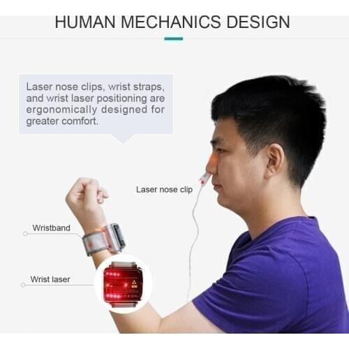 Semiconductor Laser Therapeutic Instrument Digital Blood Glucose Reducing Watch laser therapy for blood pressure