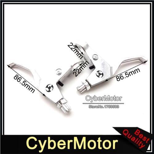 7/8'' Alloy Chrome Right Left Handle Brake Lever For 43cc 47cc 49cc 2 Stroke Chinese Mini Chopper Kids Pocket Dirt Bike Minimoto