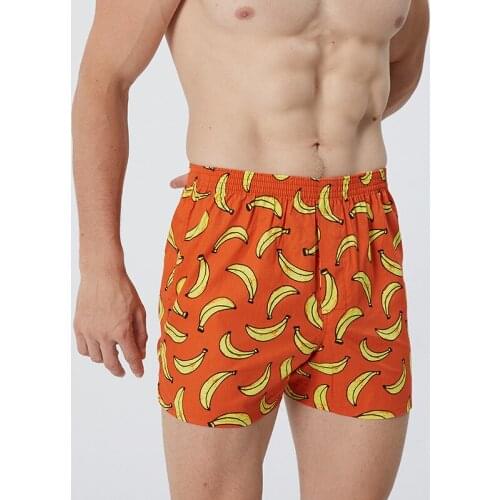 Summer sexy print pure cotton Arrow pants men shorts sleep bottoms fashion outdoor mens shorts loose male sleep bottoms Y