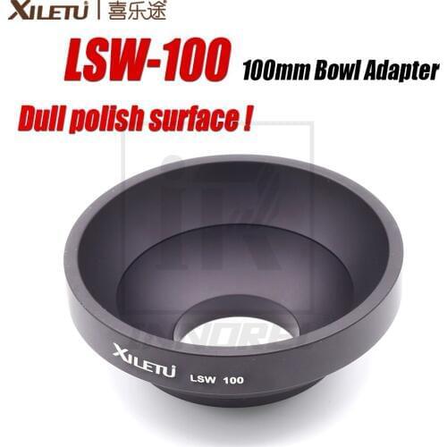 Dull polish surface Aluminum Alloy XILETU LSW-100 100mm Bowl Adapter Suitable for Gitzo Manfrotto Sachtler Video Fluid Head