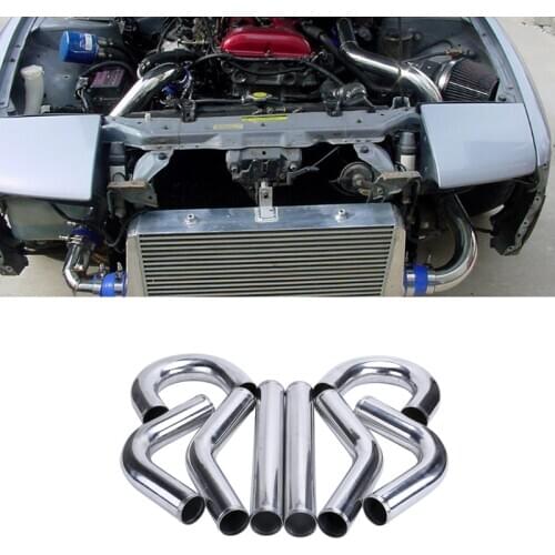 General aluminum alloy intake straight aluminum pipe /L 45° 90° U type turbocharged intercooled pipeline intake pipe