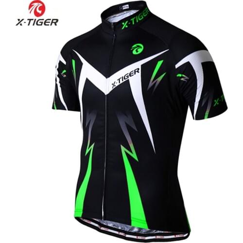X-TIGER Summer Cycling Jerseys MTB Bike Clothing Quick-Dry Racing Bicycle Clothes Short sleeve Breathale Cycling Clothing Man