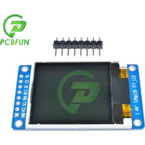 1.44 inch TFT LCD Display Module 128*128 Full Color 8 Pin SPI Serial Interface ST7735S Driver IC 128x128 LCD Module for Arduino