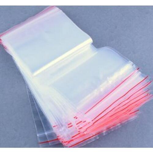100PCS 6X9CM Clear 2MIL Poly Bag Zip Lock Bags Reclosable Plastic Small Baggies Gift Candies Packing Bags