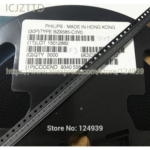 100PCS BZX585 Original 300mW 2% SOD523 SOD-523 BZX585-B43 43V BZX585B43 BZX585-B47 47V BZX585B47