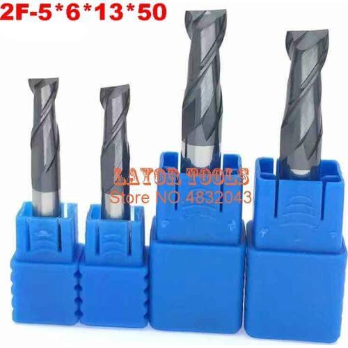 2F-5*6*13*50,HRC50,Spiral Bit Milling Tools Carbide CNC flat End mills Router bits , the lathe tool,boring bar,cnc,machine
