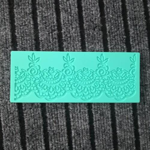 3D Silicone Lace Shaped Baking Mold Fondant Cake Tool Chocolate Candy Cookies Pastry Soap Moulds D035