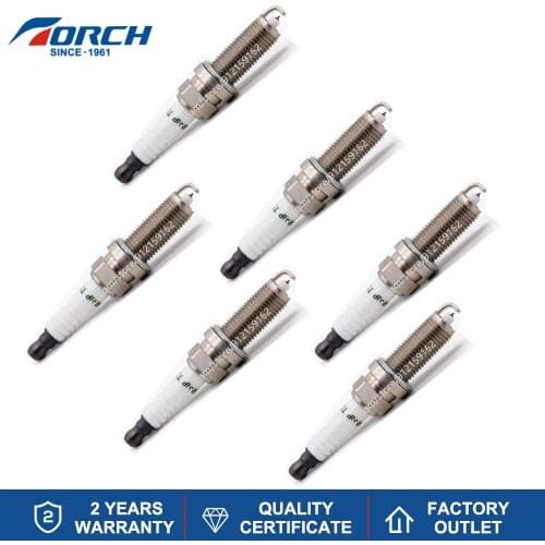 6pcs/4pcs TORCH Iridium Platinum Spark Plug Replacement for NGK ILTR5A-13 NGK LZKAR6AP11 Denso 267700-4320 Bosch VR8SEW