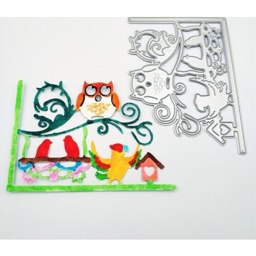 9.2*6.6cm Owl parrot die Cutting dies metal crafts paper die-cutting /DIY embossing Easter Halloween Scrapbooking