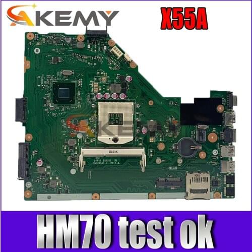 Akemy X55A Motherboard REV.2.1/2.2 HM70 For ASUS X55A Laptop motherboard X55A Mainboard X55A Motherboard 100% test OK