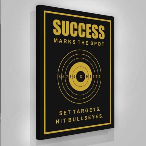 Art Suppliers For Painting Success Target Words Canvas Inspirational Motivational Quotes Posters Wall Picture Office Living Room