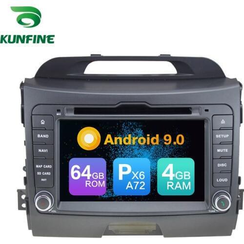 Android 9.0 Core PX6 A72 Ram 4G Rom 64G Car DVD GPS Multimedia Player Car Stereo For Kia SPORTAGE 2010-2012 radio headunit