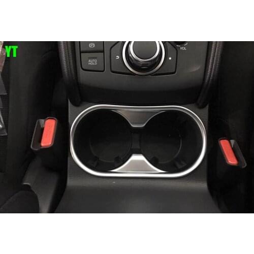 Auto cup holder decorative frame interior moulding trim for Mazda cx-5 cx 5 2017 2018, car accessories
