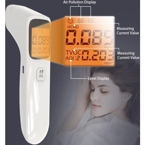 3-In-1 Digital Air Quality Detector Formaldehyde Detector For AQI HCHO TVOC Monitor Smart Calibration Accurate Gas Analyzer