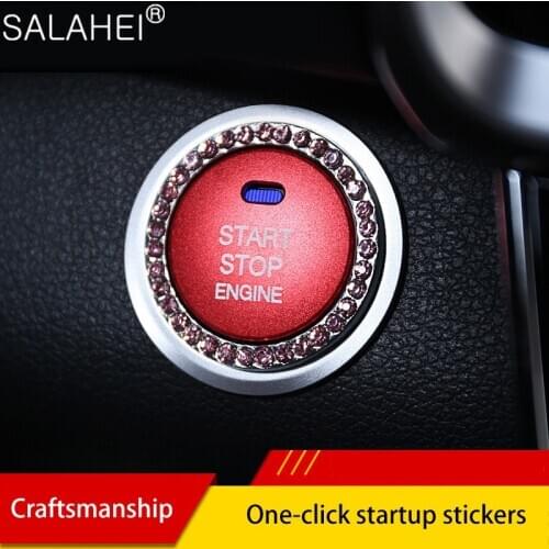 For Hyundai 18 IX35 Auto Interior Style Luxurious Car Styling Auto Engine Start Interior Decoration Accessories Ring Cover