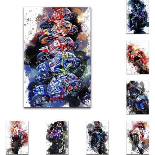 Home Decor Modern Cartoon Motorcycle Racer Diamond Painting Wall Art Mosaic Picture Living Room Decoration