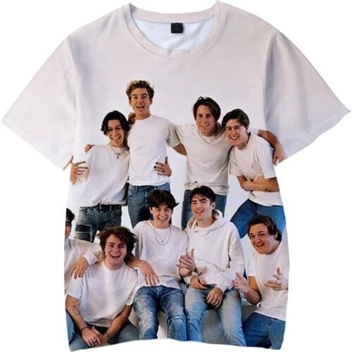 Kpop Unisex Oversize O-neck 3D Tops Print Short SleeveThe Hype House Tshrit Charli D'amelio T Shirt for Men Casual High Quality