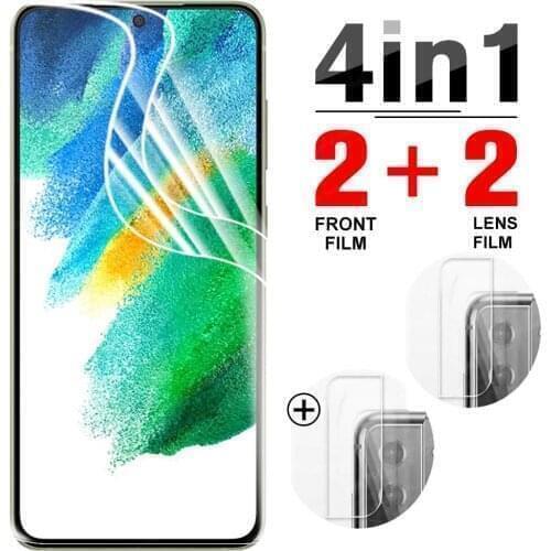 4-in-1 Hydrogel Film for Samsung Galaxy S21 FE Screen Protector Protective films For Samsung S21 Plus Ultra S21+ film not glass