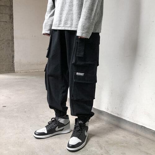 HOUZHOU Hip Hop Streetwear Women Cargo Pants Green Punk Jogging Oversize Black Trousers For Female Khaki Joggers Sweatpants