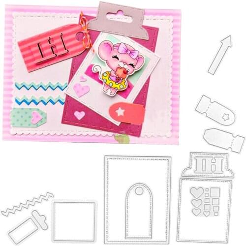 Julyarts 125*98mm Cutting Dies 2021 Scrapbooking Material Greeting Cutting Dies Carbon Steel Embossing Stencil Card Cutting Die