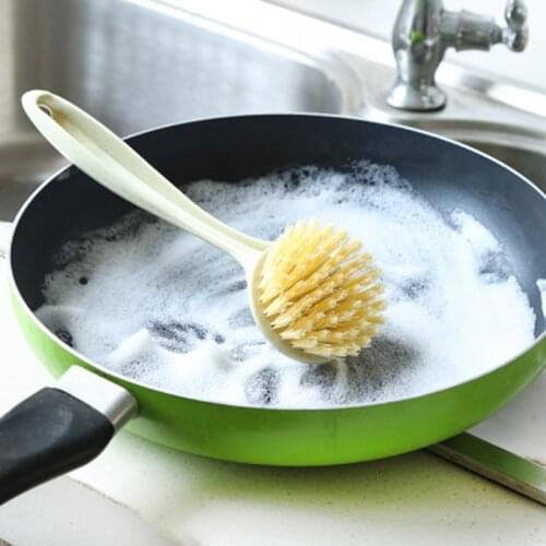 Kitchen Vertical Cleaning Brush Multifunctional Kitchen Dishwashing Brush Pot Brush Washing Brush Sink Cleaning